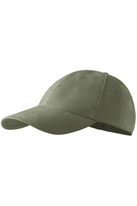 6-panelowa czapka z daszkiem, khaki