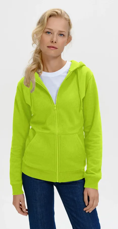 Bluza damska z kapturem, limonkowy Bluza damska z kapturem, limonkowy