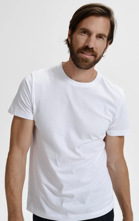 Prosta koszulka męska, biały Prosta koszulka męska, biały