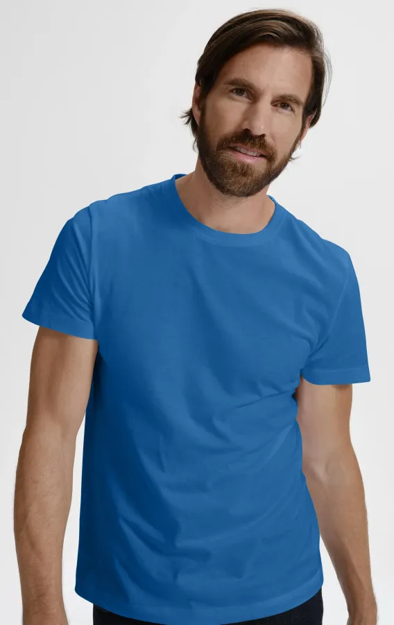 Prosta koszulka męska, jasny niebieski Prosta koszulka męska, jasny niebieski