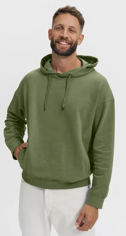 Wygodna męska bluza z kapturem, khaki Wygodna męska bluza z kapturem, khaki