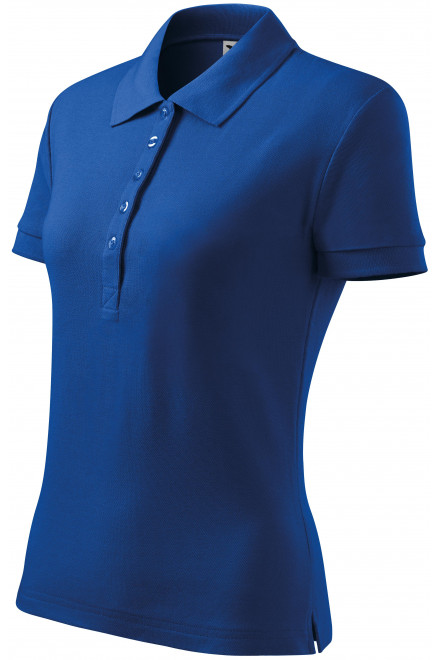 Damska koszulka polo, królewski niebieski, bawełniane koszulki