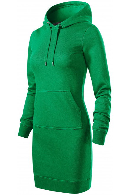 Damska sukienka dresowa, zielona trawa