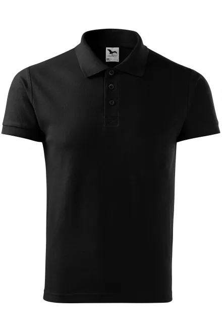 Elegancka męska koszulka polo - czarny, S