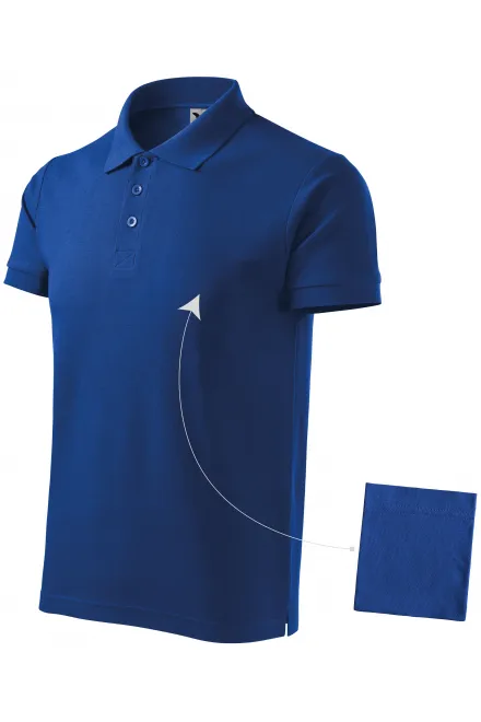 Elegancka męska koszulka polo, królewski niebieski