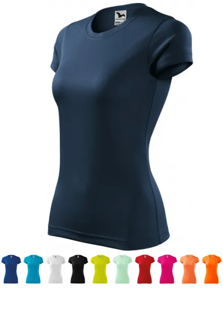 Damska koszulka sportowa, ciemny niebieski