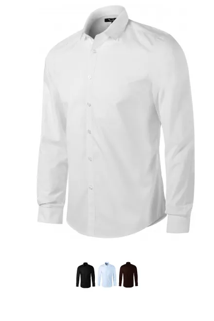 Koszula męska z długim rękawem Slim fit, biały