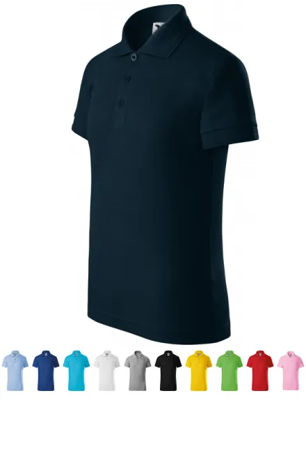 Koszulka polo dla dzieci, ciemny niebieski