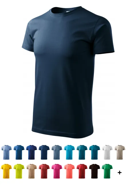 Koszulka unisex o wyższej gramaturze, ciemny niebieski