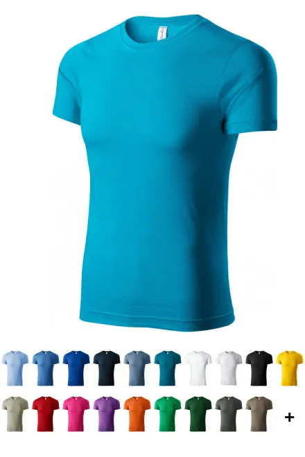 Lekka koszulka z krótkim rękawem, turkus