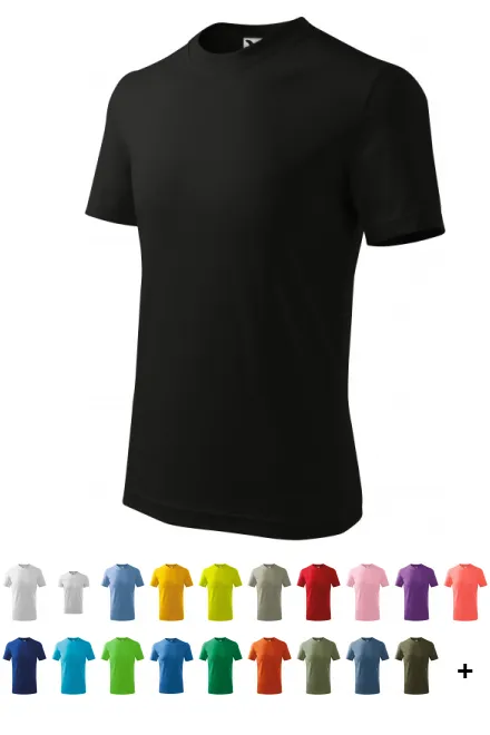 Prosta koszulka dziecięca, czarny