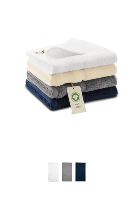 Ręcznik z bawełny organicznej, migdałowy