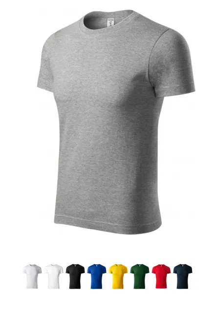 T-shirt o wyższej gramaturze, ciemnoszary marmur