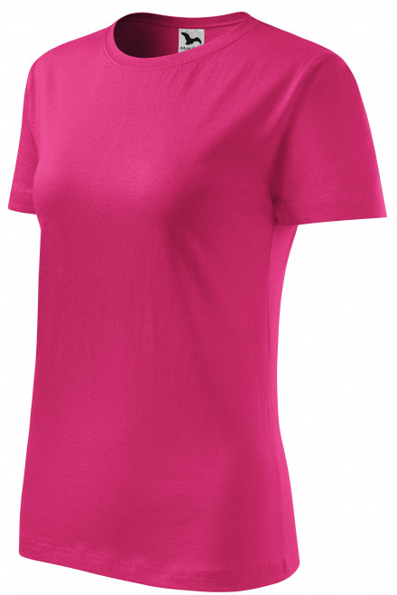 Klasyczna koszulka damska, purpurowy