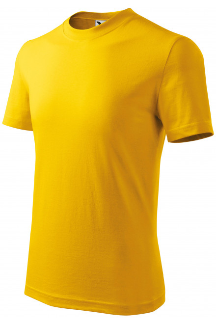 Klasyczna koszulka dziecięca, żółty, koszulki dziecięce