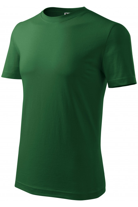 Klasyczna koszulka męska, butelkowa zieleń, męskie koszulki