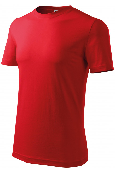 Klasyczna koszulka męska, czerwony, czerwone koszulki