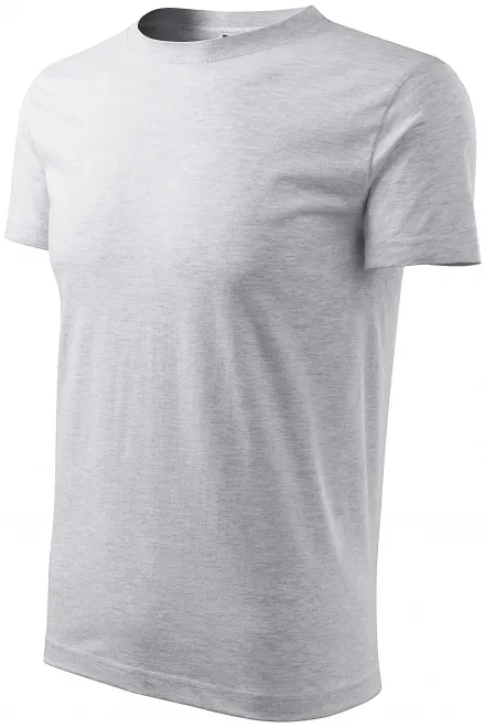 Klasyczna koszulka męska, jasnoszary marmur