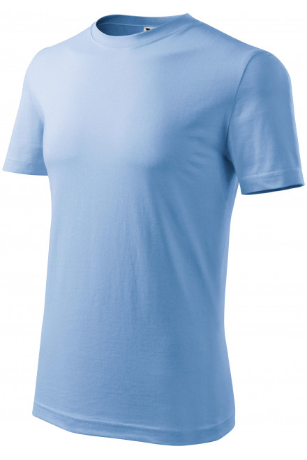 Klasyczna koszulka męska, niebieskie niebo, niebieskie koszulki