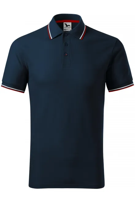 Klasyczna męska koszulka polo - ciemny niebieski, S