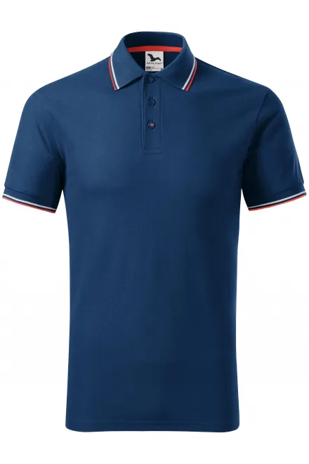 Klasyczna męska koszulka polo - midnight blue, S
