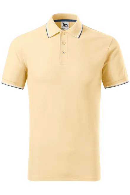 Klasyczna męska koszulka polo - wanilia, S