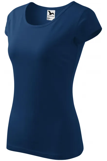 Koszulka damska z bardzo krótkimi rękawami, midnight blue