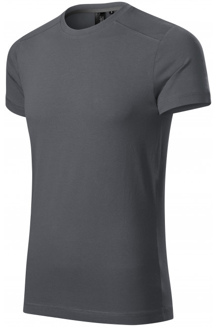 Koszulka męska zdobiona, jasnoszary, zwykłe t-shirty