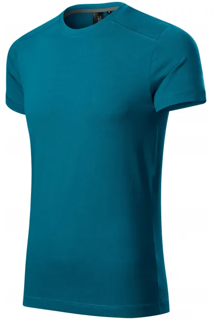 Koszulka męska zdobiona, petrol blue