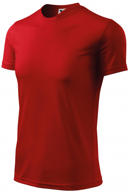Koszulka sportowa dla dzieci, czerwony, koszulki dziecięce