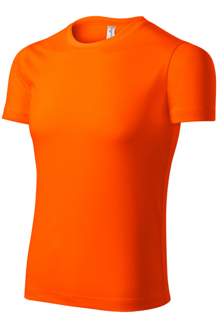 Koszulka sportowa unisex, neonowy pomarańczowy, pomarańczowe koszulki