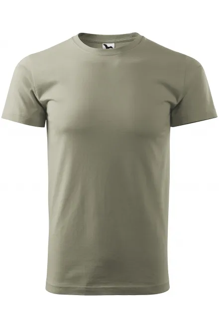 Koszulka unisex o wyższej gramaturze - jasny khaki, M