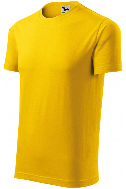 Koszulka z krótkim rękawem, żółty, koszulki bez nadruku