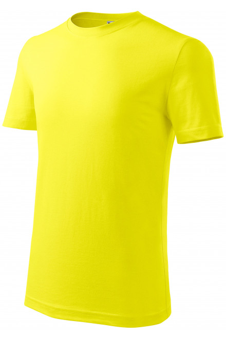 Lekka koszulka dziecięca, cytrynowo żółty, bawełniane koszulki