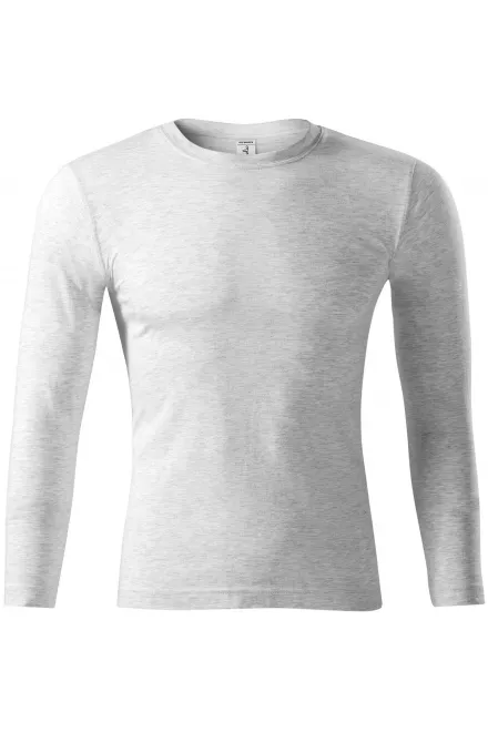 Lekka koszulka z długim rękawem - jasnoszary marmur, M