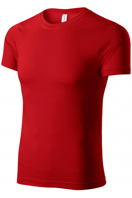 Lekka koszulka z krótkim rękawem, czerwony, bawełniane koszulki