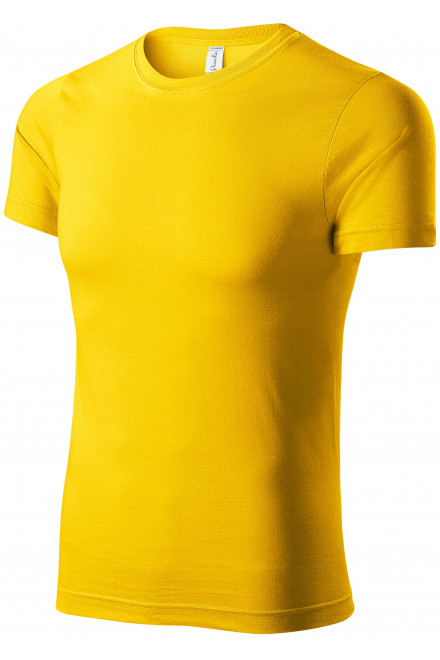Lekka koszulka z krótkim rękawem, żółty