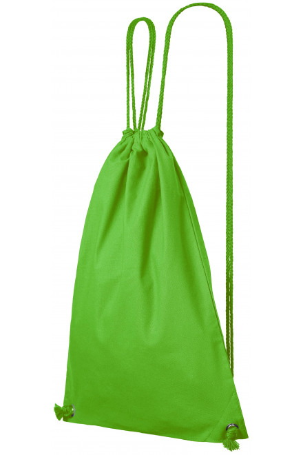 Lekki bawełniany plecak, zielone jabłko