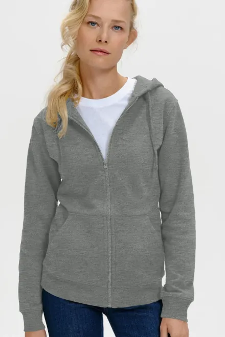 Bluza damska z kapturem, ciemnoszary marmur