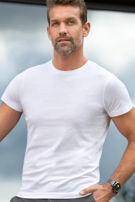 Ekskluzywna koszulka męska, biały