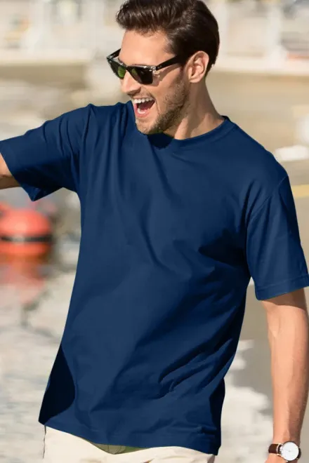 Klasyczna koszulka męska, midnight blue
