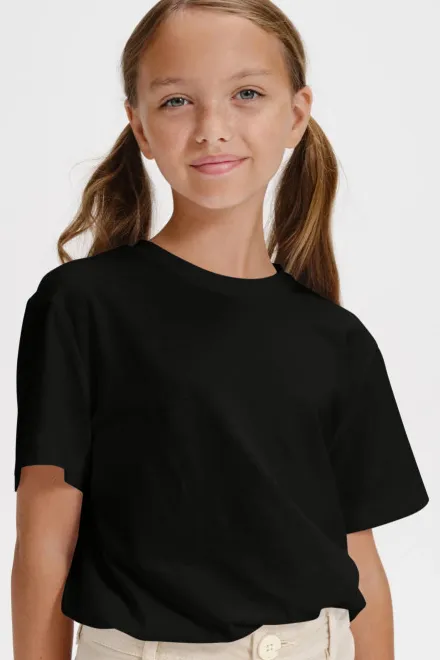 Prosta koszulka dziecięca, czarny