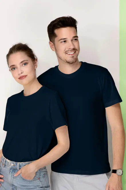 T-shirt o wyższej gramaturze, ciemny niebieski