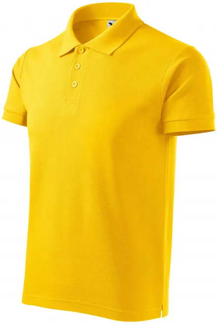 Męska koszulka polo wagi ciężkiej, żółty