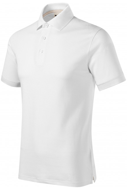 Męska koszulka polo z bawełny organicznej, biały