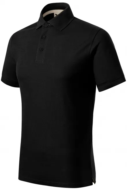 Męska koszulka polo z bawełny organicznej, czarny