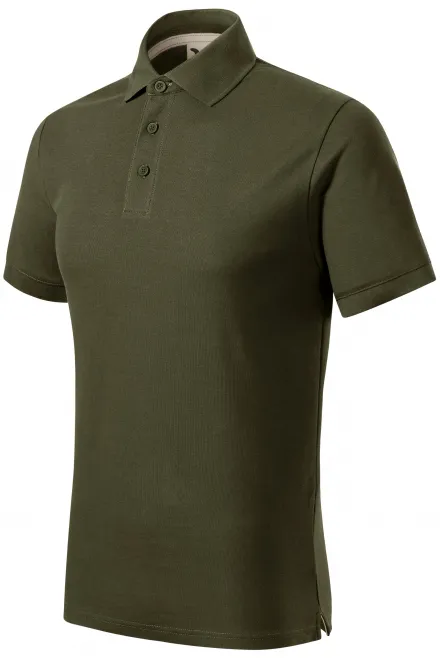Męska koszulka polo z bawełny organicznej, military