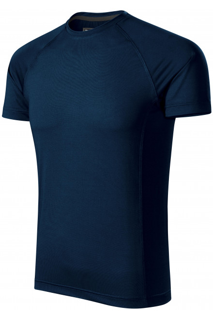 Męska koszulka sportowa, ciemny niebieski, zwykłe t-shirty
