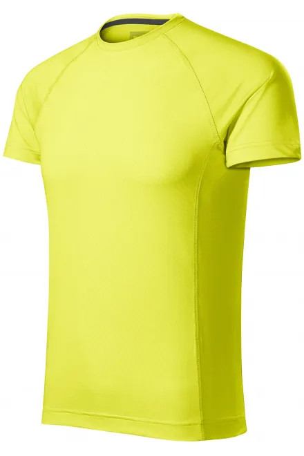 Męska koszulka sportowa, neonowy żółty