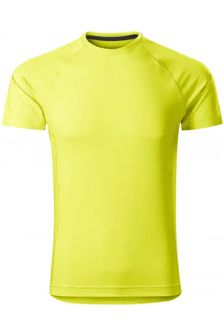 Męska koszulka sportowa - neonowy żółty, 3XL
